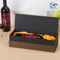 Hot selling custom cardboard wine gift box for 2 bottles with magnet